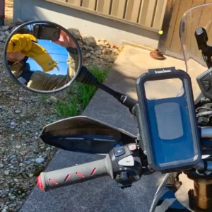 可倒式バックミラー